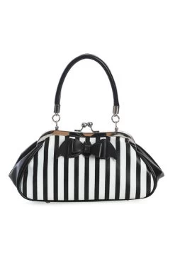 Banned Night Of Mystery Handbag: Black / White