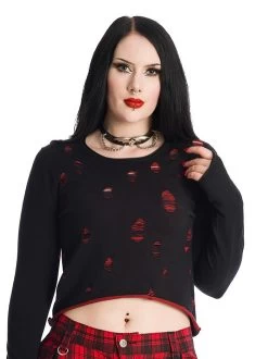 Banned Wilde Jumper: Black / Red 15 Banned Wilde Jumper: Black / Red -Fashion Apparel 91808E56 AAC7 4375 8E9E 95E085150624 95977.1690876825