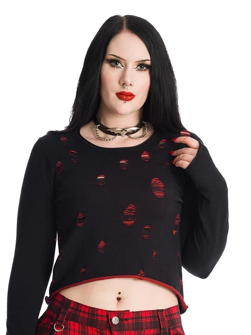 Banned Wilde Jumper: Black / Red 7 Banned Wilde Jumper: Black / Red - Image 5