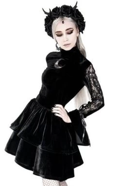 Restyle Neo Victorian Black Ruffled Velvet Dress 10 Restyle Neo Victorian Black Ruffled Velvet Dress -Fashion Apparel 928A9994 EE8B 4D36 8BBF 43FC5C44C8B8 50459.1656049946