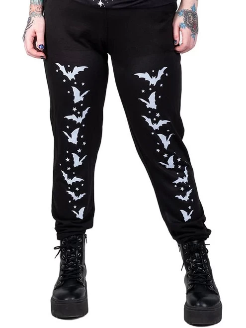 Too Fast Bats & Stars Sweatpants: Black / White - Small To 3XL 10 Too Fast Bats & Stars Sweatpants: Black / White - Small To 3XL - Image 8