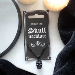Black Skull Pendant Necklace -Fashion Apparel 9C2F4D82 0350 4C8B 9878 4D0A548CDDE6 88054.1710274176