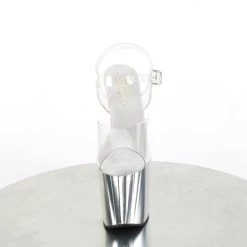 Pleaser Enchant-708 8" Platform Heels: Clear / Silver Chrome - PRE-ORDER -Fashion Apparel 9D323FA8 34F2 4037 A901 8E1DE8CCE0ED 26753.1677950991