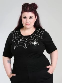 Hell Bunny Black Widow Jumper - Large, XL And 2XL -Fashion Apparel 9E671CF8 D9D7 449D B71D 85DE1536B482 42285.1680182873