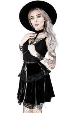 Restyle Lace Up Velvet Mini Skirt -Fashion Apparel A14023E6 8740 4187 9821 E5BC87B658E3 54533.1620223098