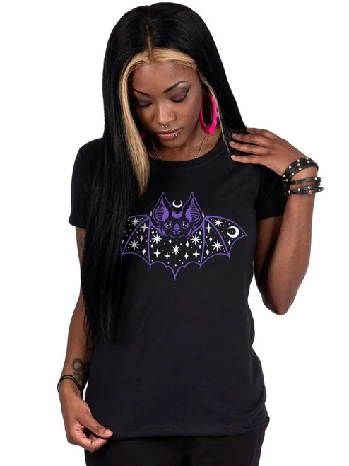 Too Fast Purple Cosmic Bat T-Shirt 3 Too Fast Purple Cosmic Bat T-Shirt