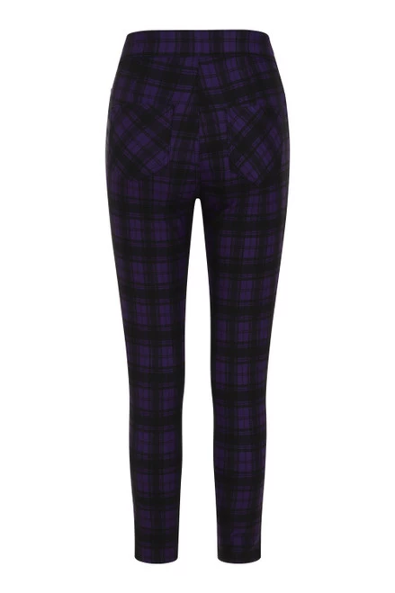 Banned Damien Pants: Purple Check - Small, Large And XL 8 Banned Damien Pants: Purple Check - Small, Large And XL - Image 6