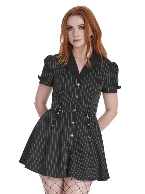 Banned Core Pinstripe Dress 8 Banned Core Pinstripe Dress - Image 6