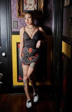 Sourpuss Barbed Wire Love Mini Skirt -Fashion Apparel A7FF02C9 361F 4B7E 8F03 D215F3DE7C1C 10533.1707296918