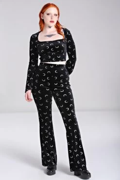 Hell Bunny Misty Moon Trousers - Small And Large