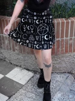 Too Fast Imma Witch Mini Skater Skirt -Fashion Apparel AA752E6E EB02 421A A752 720C85FDE35B 90859.1649247669