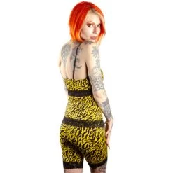 Sourpuss High Waist Pizzazz Shorts: Yellow Zebra -Fashion Apparel AD5DEAA8 747C 4133 AFA6 0A050D2D5D09 96202.1703462137