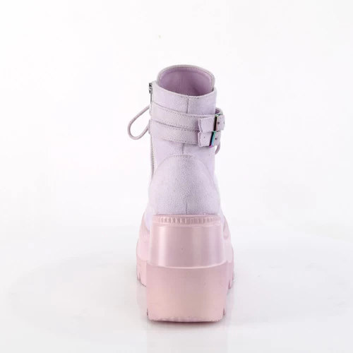 Demonia Shaker Ankle Boots: Lavender Vegan Suede - PRE-ORDER 6 Demonia Shaker Ankle Boots: Lavender Vegan Suede - PRE-ORDER - Image 4