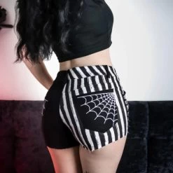 Too Fast Spiderweb Studded Stretch Denim Shorts -Fashion Apparel AF562988 39B6 45FD A4EA D7176A0998F4 58015.1669548646