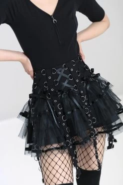 Hell Bunny Chai Mini Skirt: Black - 2XL -Fashion Apparel AF74EA89 F641 4809 A36D 6671635F7D2D 47120.1644931517