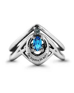 Rogue + Wolf Zenith Ring In Mirror Steel