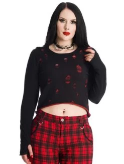 Banned Wilde Jumper: Black / Red 18 Banned Wilde Jumper: Black / Red -Fashion Apparel B46D3017 C157 42BE BA0D 333D70B2ED56 33053.1712712466