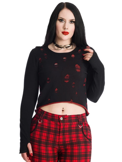 Banned Wilde Jumper: Black / Red 10 Banned Wilde Jumper: Black / Red - Image 8