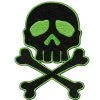 Kreepsville 666 Skull & Cross Bones Patch: Black / Toxic Green -Fashion Apparel B80D3530 B98E 4958 86E3 DE5A5F18B4EC 11205.1693340291