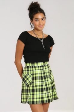 Hell Bunny Alicia Mini Skirt: Green -Fashion Apparel B9EE5AF3 7881 4928 9D99 AD9B2A90356D 31426.1657970742