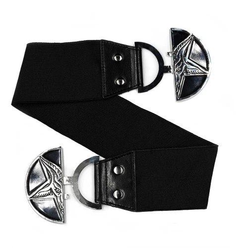 Kreepsville 666 Elastic Belt: Goat Head - Black 4 Kreepsville 666 Elastic Belt: Goat Head - Black - Image 2