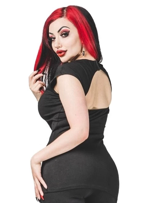 Necessary Evil Luna Cap Sleeve Top - Small 12 Necessary Evil Luna Cap Sleeve Top - Small - Image 10