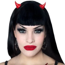 Kreepsville 666 Horror Horns Hair Clips: Red -Fashion Apparel BEC00343 A1DE 4F74 8255 6D3D28B1B277 65881.1662376115