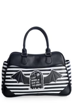 Banned I Just Want To Give You The Creeps Bag: Black / White