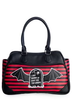 Banned I Just Want To Give You The Creeps Bag: Black / Red