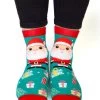 Christmas Santa Feet Speak Socks -Fashion Apparel Big C Edit 1 08607.1637323926