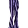 Too Fast Hellz Bellz Distressed Striped Bell Bottom Flares: Black & Purple 1 Too Fast Hellz Bellz Distressed Striped Bell Bottom Flares: Black & Purple -Fashion Apparel Big C Edit 1 38373.1602151537