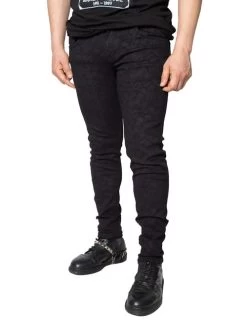 Kreepsville 666 Unisex Skinny Jeans: Death Repeat -Fashion Apparel Big C Edit 1 48089.1702867198