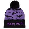 Too Fast Baby Goth Pom Pom Beanie -Fashion Apparel Big C Edit 1 66221.1649775955