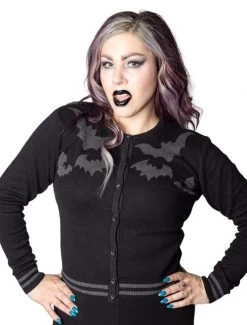 Kreepsville 666 Bat Flock Cardigan - Medium 11 Kreepsville 666 Bat Flock Cardigan - Medium -Fashion Apparel Big C Edit 2 99507.1658083897