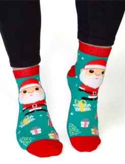 Christmas Santa Feet Speak Socks 10 Christmas Santa Feet Speak Socks -Fashion Apparel Big C Edit 3 77885.1637322167