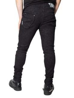 Kreepsville 666 Unisex Skinny Jeans: Death Repeat -Fashion Apparel Big C Edit 3 84140.1645631413
