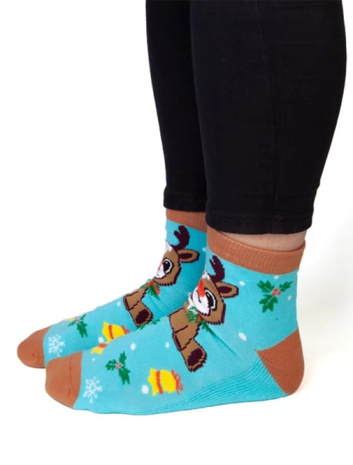 Christmas Reindeer Feet Speak Socks 5 Christmas Reindeer Feet Speak Socks - Image 3