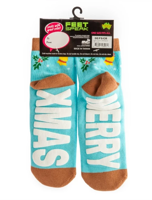 Christmas Reindeer Feet Speak Socks 7 Christmas Reindeer Feet Speak Socks - Image 5