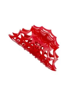 Kreepsville 666 Spiderweb Hair Claw: Red 10 Kreepsville 666 Spiderweb Hair Claw: Red -Fashion Apparel Big C Edit 600 30507.1651750487