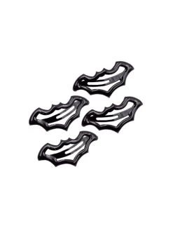 Kreepsville 666 Bat Snap Hair Clips: Black -Fashion Apparel Big C Edit 600 45236.1651842120