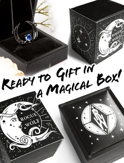 Rogue + Wolf Eclipse Black Silver Necklace 21 Rogue + Wolf Eclipse Black Silver Necklace - Image 19