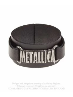 Alchemy Rocks - Metallica Leather Wriststrap