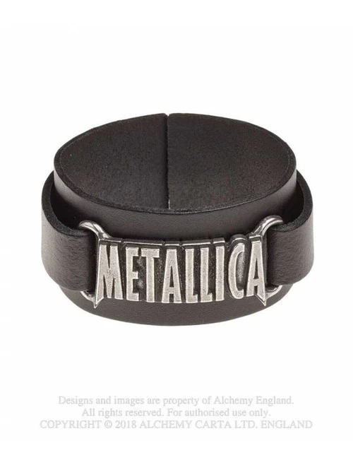 Alchemy Rocks - Metallica Leather Wriststrap 3 Alchemy Rocks - Metallica Leather Wriststrap