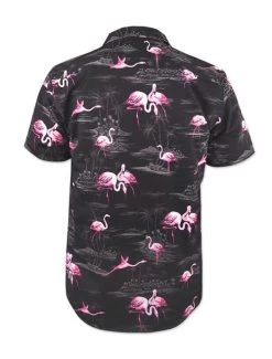 Loose Riders Button Up Shirt: Bermuda Black - Medium -Fashion Apparel Big C Edit Bacjk 06891.1575363299