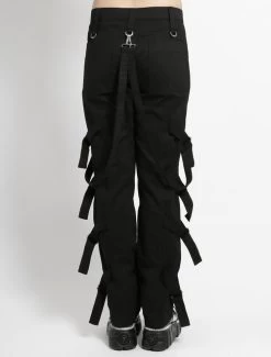 Tripp NYC Black Super Strap Bondage Pants - Size 30 -Fashion Apparel Big C Edit Back Female 53207.1598519891