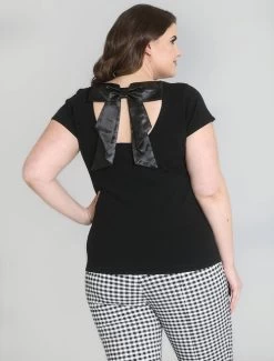 Hell Bunny Celine Top: Black - Small To 4XL -Fashion Apparel Big C Edit Back Plus 2 27126.1644928199