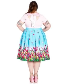 Hell Bunny Angelique 50's Skirt - Small -Fashion Apparel Big C Edit Back Plus 83714.1564292469