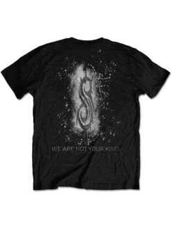 Slipknot We Are Not Your Kind T-Shirt: White Splatter -Fashion Apparel Big C Edit Back 04393.1568694969