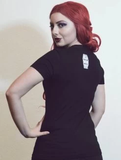 Akumu Ink Painting The Roses With Blood Ladies' T-Shirt -Fashion Apparel Big C Edit Back 04438.1565494378