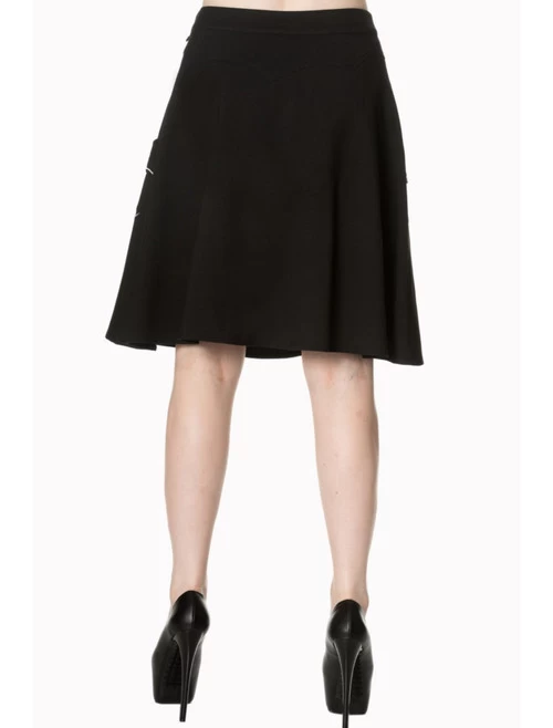 Banned Batting Eyelids Skater Skirt - XS And Small 5 Banned Batting Eyelids Skater Skirt - XS And Small - Image 3